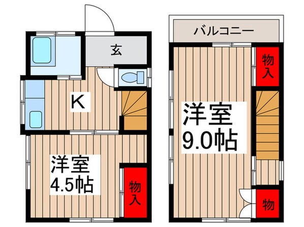 草加市西町戸建の物件間取画像